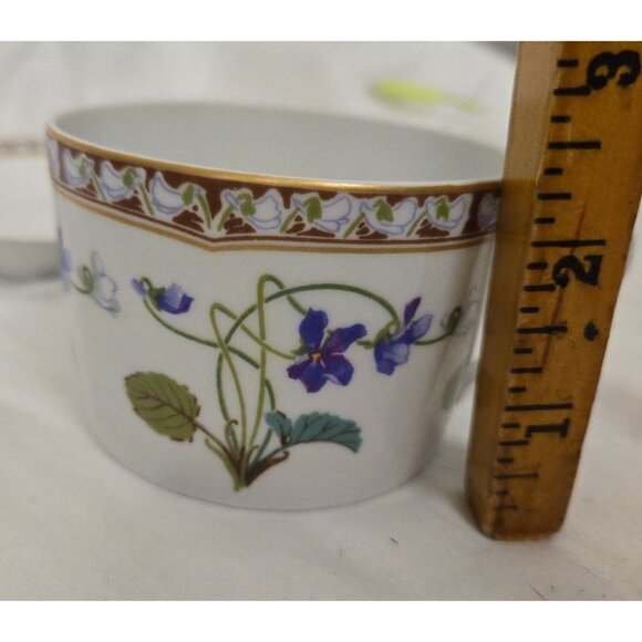 Haviland Limoges Imperatrice Eugenie France Coffee Tea Cups & Saucers - Picture 7 of 7